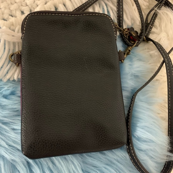 Chala Purple Butterfly Cellphone Crossbody Handbag - Convertible Strap - Picture 8 of 14